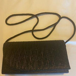 Small Black Handbag with Strap